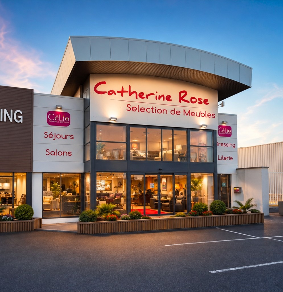 Façade du magasin de meubles Catherine Rose à Ouistreham