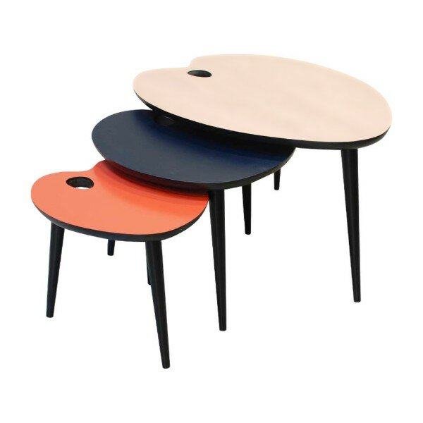 283L-Tables Gigognes Palette de Peintre