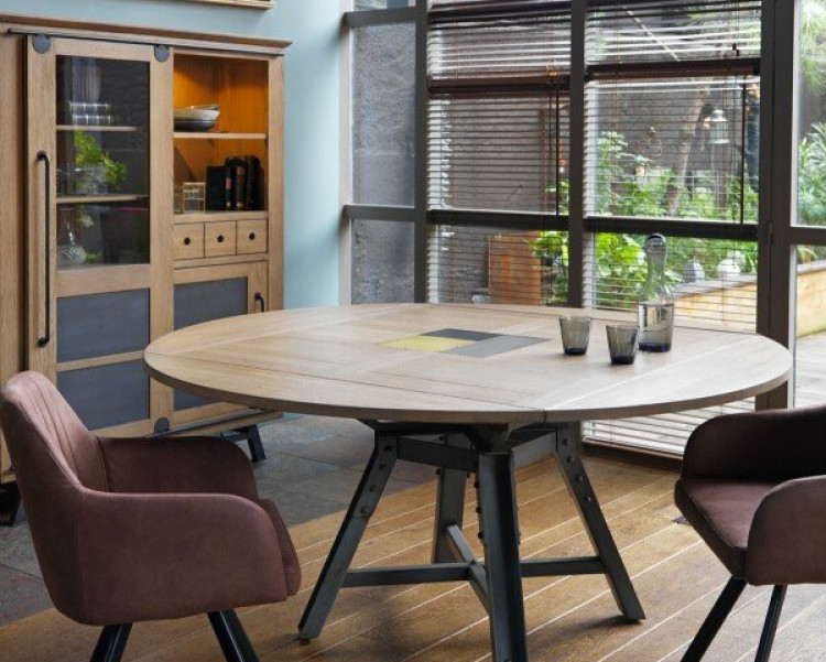 Table carré/ronde à volets