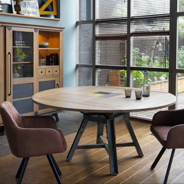 Table carré/ronde à volets